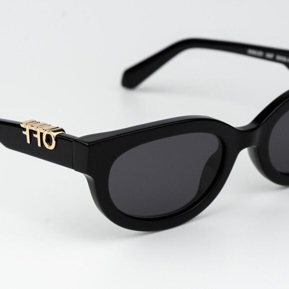 Off-White SPARKS Women Sunglasses Black Grey Cat Eye OERI13D SPARKS 1007 main image 5